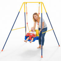 Altalena 3in1 per Bambini Esterni e Interni con Seggiolino e Cinture Resistente