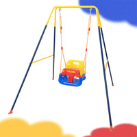 Altalena 3in1 per Bambini Esterni e Interni con Seggiolino e Cinture Resistente