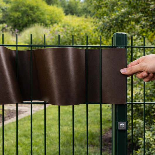 Frangivista in PVC Marrone 19cmx35M Telo Oscurante 450gr/mq Anti Uv da Esterno