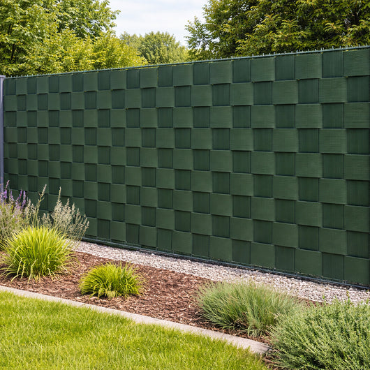 Frangivista in PVC Verde 19cmx35M Telo Oscurante 450gr/mq Anti Uv da Esterno