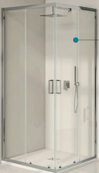 BOX PSC+PSC 67-69X67-69 ONE TRASPARENTE/CROMO - 8.0