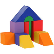 SET DI COSTRUZIONI MORBIDE PER BAMBINI DA 1-3 ANNI CON 11 FORME, IN PU E EPE, COLORI VARI