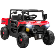 MACCHINA ELETTRICA BAMBINI 12V CON TELECOMANDO, SOSPENSIONI, BAGAGLIAIO E MUSICA, ETÓ 3-8 ANNI, ROSSO