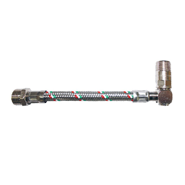 Flessibile in acciaio inox con curva per scalda acqua