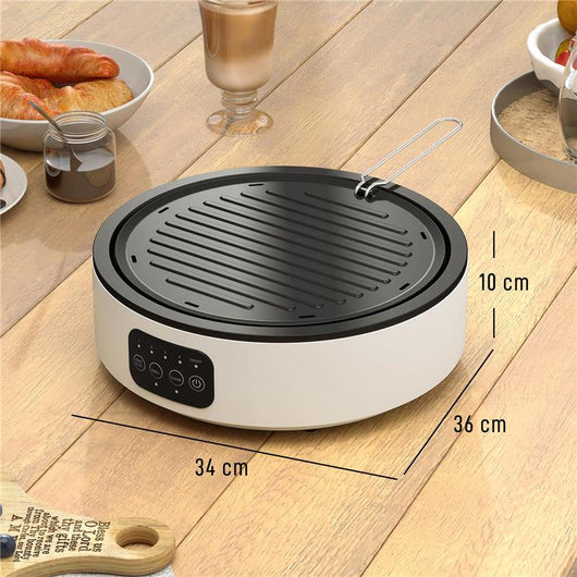 PIASTRA ELETTRICA A INFRAROSSI FORNELLO ELETTRICO 2000W CON GRIGLIA Ï30CM