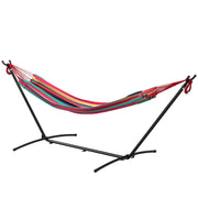 AMACA AUTOPORTANTE CON SUPPORTO, ALTEZZA REGOLABILE E BORSA DI TRASPORTO, 310X117X105 CM, ROSSO