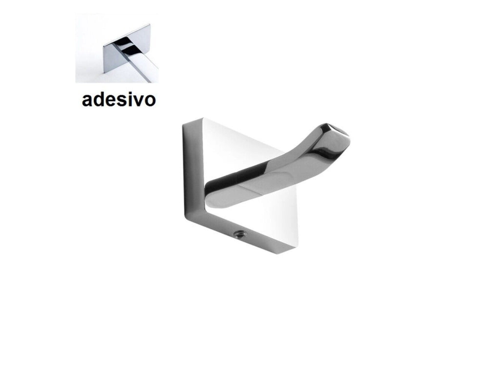 Appendiabito Flat Adesivo Cromo - Capannoli