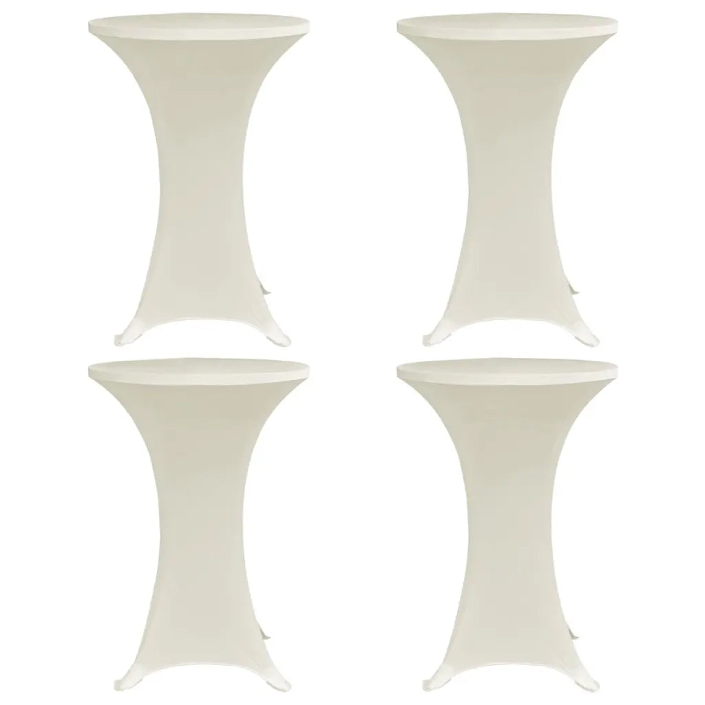 Coperture Verticali per Tavolo 4 pz Ã˜60 cm Crema Elastico cod mxl 64580
