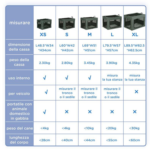 TRASPORTINO PER CANI MINI E GATTI CON CUSCINO, SACCA DI TRASPORTO E PORTE A RETE, 60X42X42 CM, GRIGIO