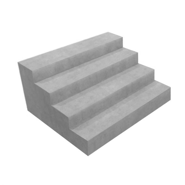 Scala Interna Verona 1,50 X 1,00 H 0,90 M A 3 Gradini, Per Posa Sotto Liner