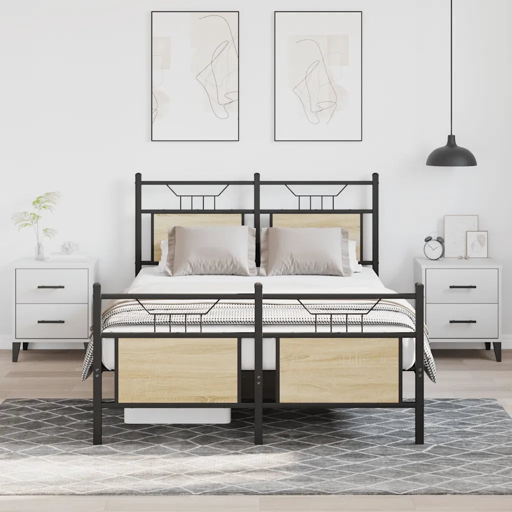 Giroletto senza Materasso Rovere Sonoma 120x190cm in Truciolato
