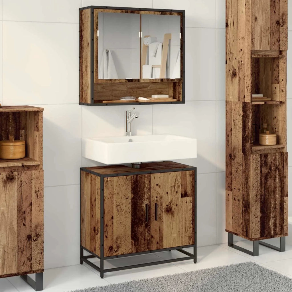 Armadio per Lavabo da Bagno Legno vecchio 65 x 33 x 60 cm