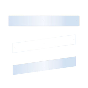 Battisedia in Metacrilato 100x14x0,3 cm - Kit da 5 pz. - Trasparente - Protezione Elegante e Robusta per Uffici e Sale d'Attesa