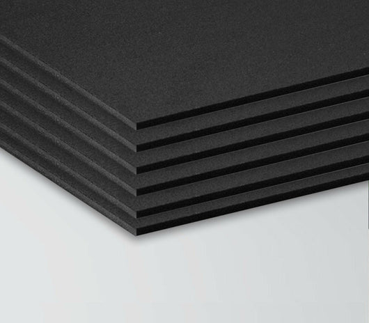 Kit da 6 pezzi pannelli in forex spessore 3 mm misura 40x30 cm Colore: nero