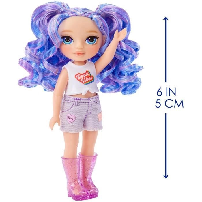 Rainbow High Littles - bambola da 15 cm + animaletto - viola - dai 4 anni in su