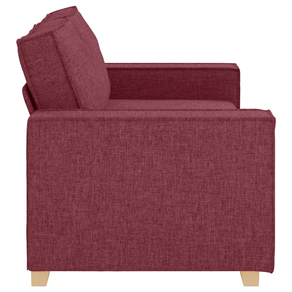 Divano a 2 Posti-Sofa 2 Posti rosso vino 140 cm in tessuto 840872