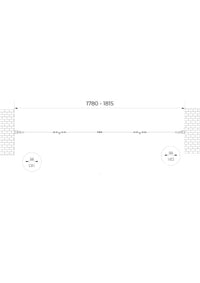 Porta doccia a libro soffietto pieghevole su due lati con apertura totale a 4 ante H 190 cromo trasparente  178-181,5 cm