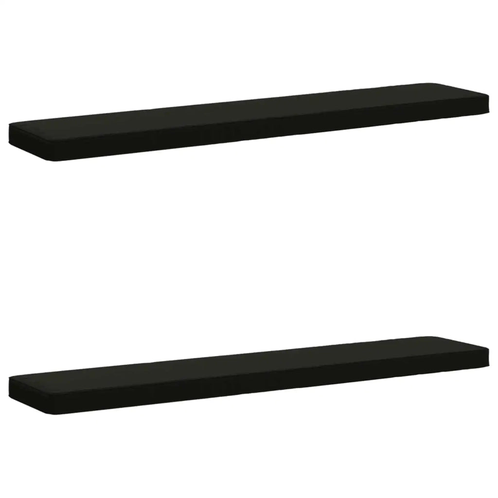 Cuscini per Panchina a 2 Pezzi VUGHT 2 pcs 100% Poliestere Nero 950793