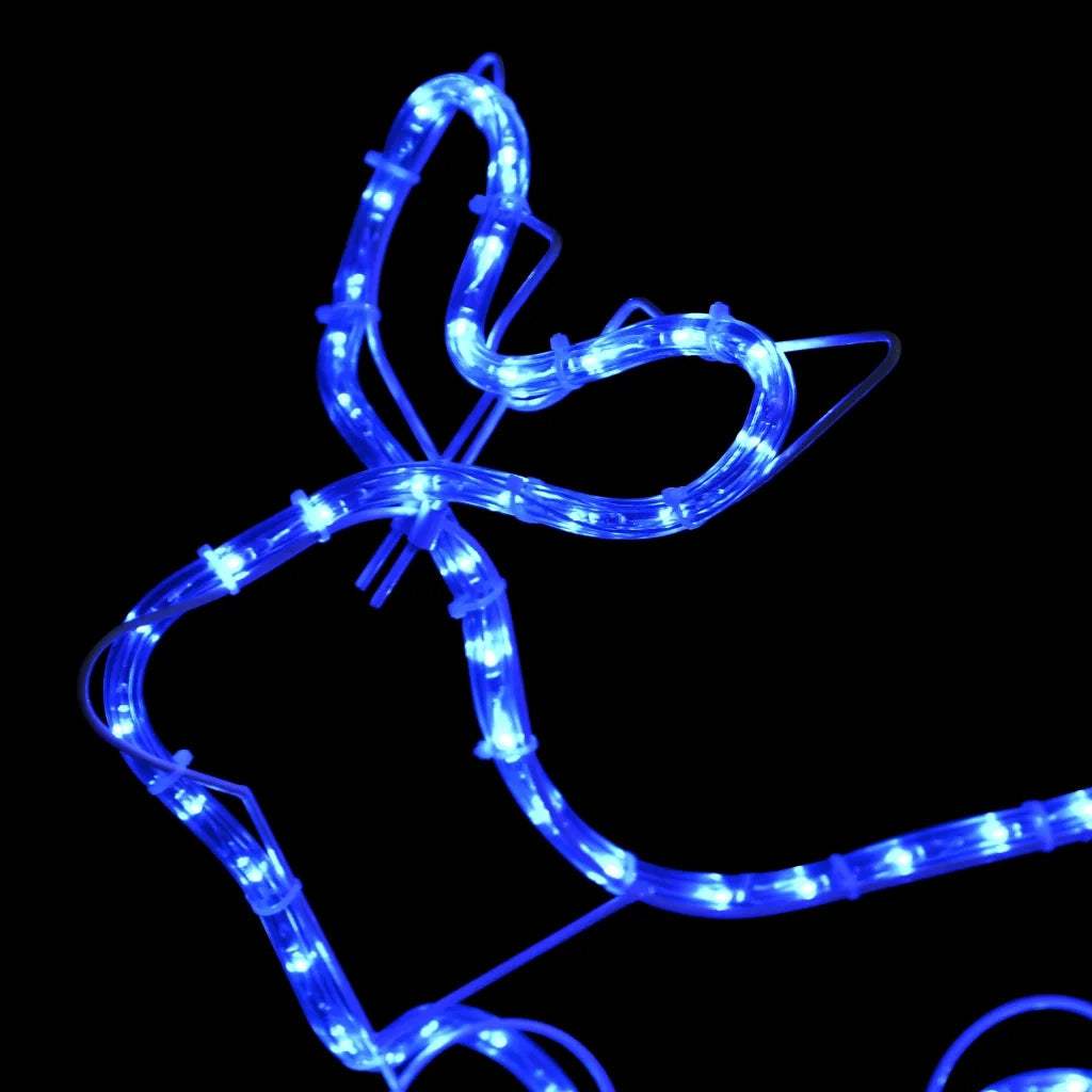 Renne e Slitta Decorazione Natalizia per Esterni 576 LED 329812