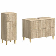 Set di Armadi da Bagno da 2 Pezzi DELFT Rovere Sonoma 3417704