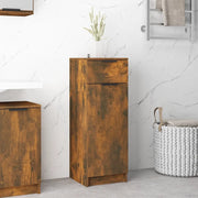 Armadietto Bagno Rovere Fumo 32x34x90 cm in Legno Multistrato 817057