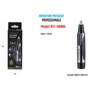 Trade Shop - Rasoio Rifinitore Per Peli Naso Orecchie Barba Rif-na006 Uomo Maxtech -