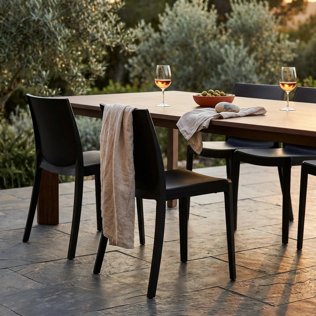 Sedia da Esterno Impilabile in Polipropilene cm 55x47x82 - PERLA