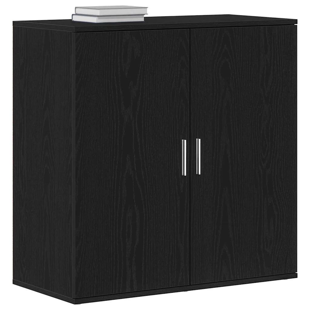 Credenza-Buffet-Armadio da cucina Rovere Nero 79 x 38 x 80 cm Legno multistrato