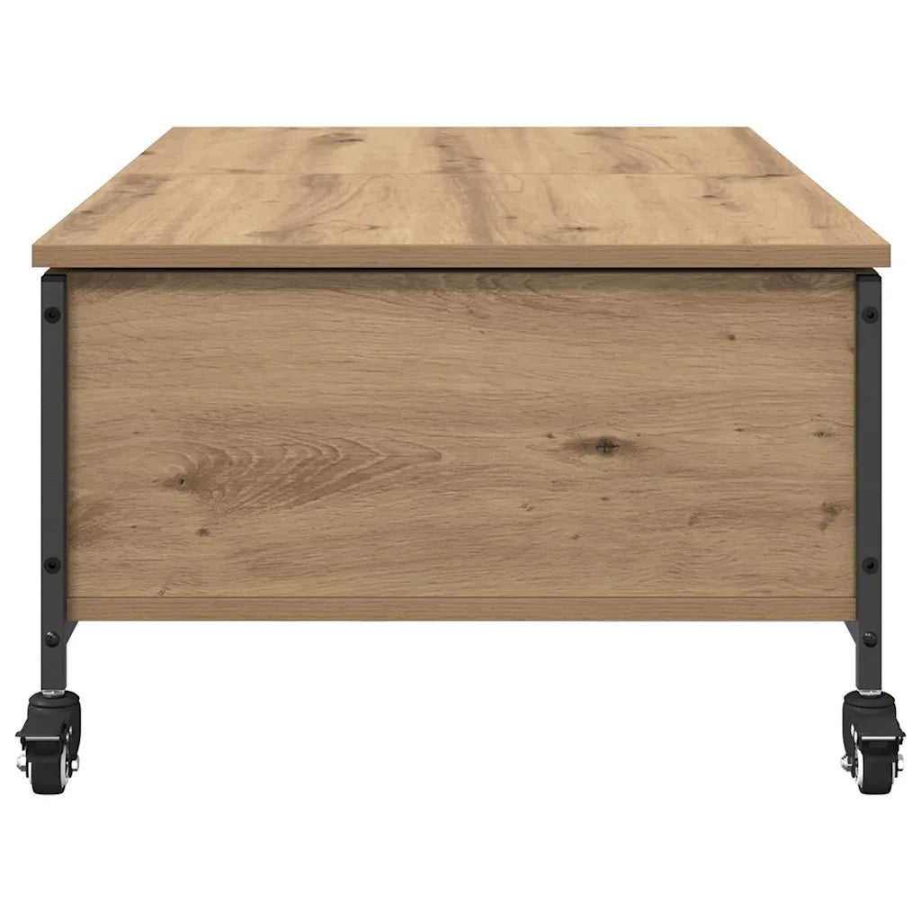 Tavolino da salotto Rovere artigianale 91 x 55 x 32 cm