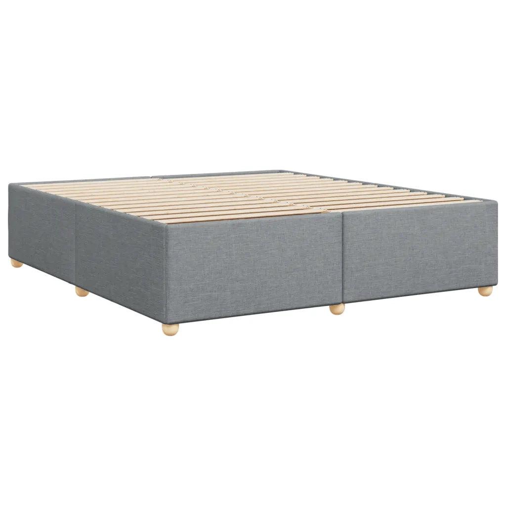 Giroletto senza Materasso Grigio Chiaro 200x200 cm Tessuto 3284757