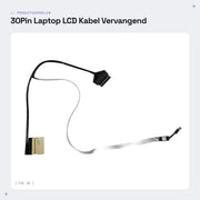 Cavo LCD sostitutivo 30Pin adatto per MSI MS16S1/PS63 - EDP K1N3040121H39/K1N3040121H58 - 1 pezzo - ben imballato per spedizione sicura - Cavo di collegamento schermo.