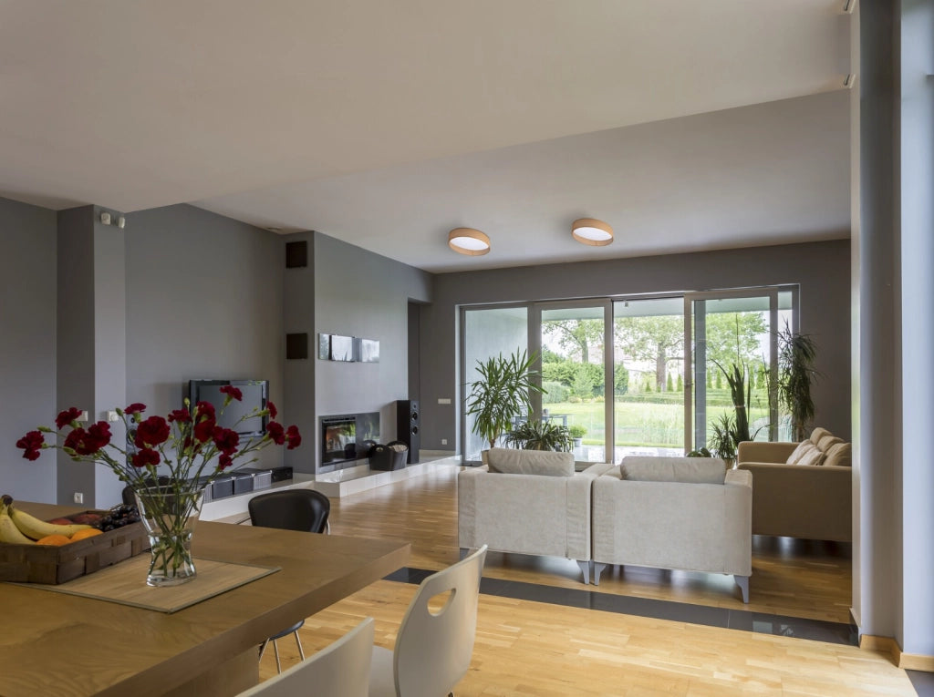 Plafoniera Kanlux Rifa LED 40cm 17,5W bronzo/bianco luce calda