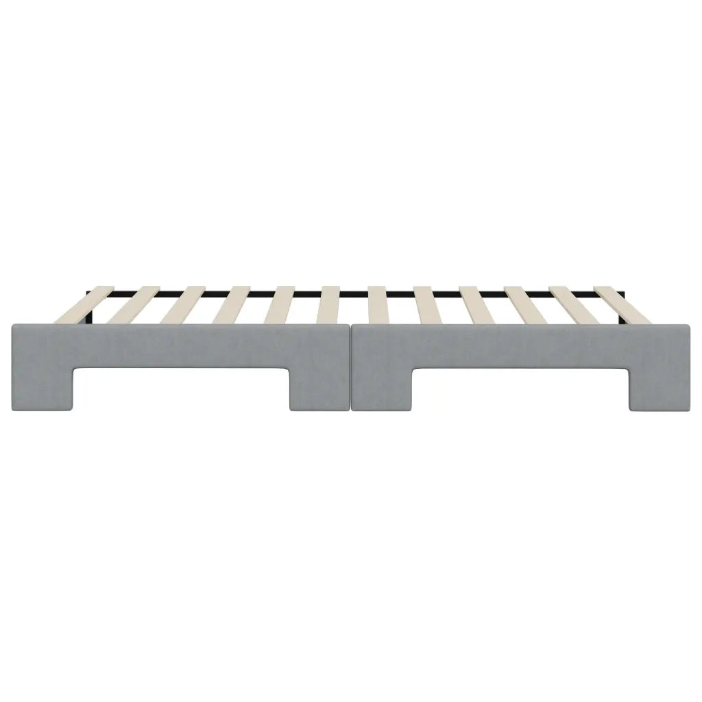 Divano letto | Sof¨¤ letto | Letto singolo Estraibile Grigio Chiaro 100x200 Tessuto