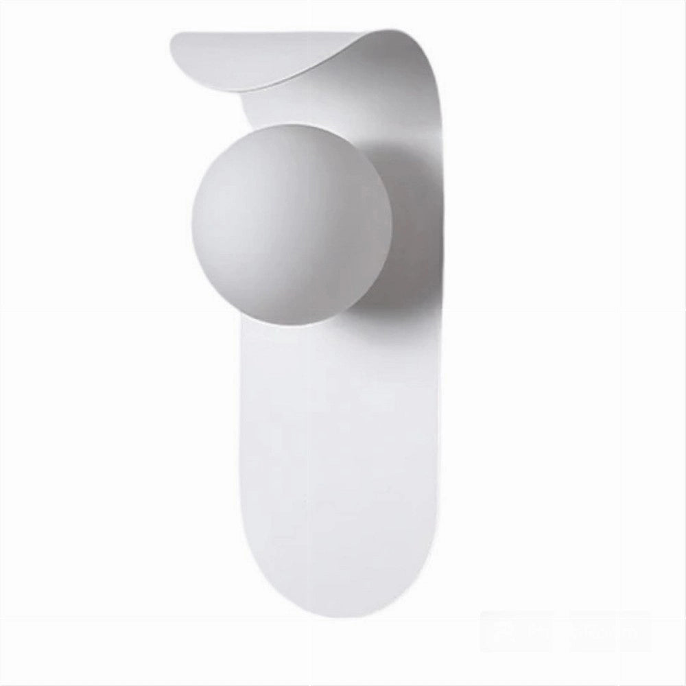 Trade Shop - Applique Da Parete Moderno Lampada Decorativa In Metallo Con Sfera Vetro G9 Aq46 -