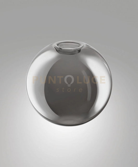 3804-55-126 DIFFUSORE IN VETRO SFERA FUME' D.20CM PER 8W