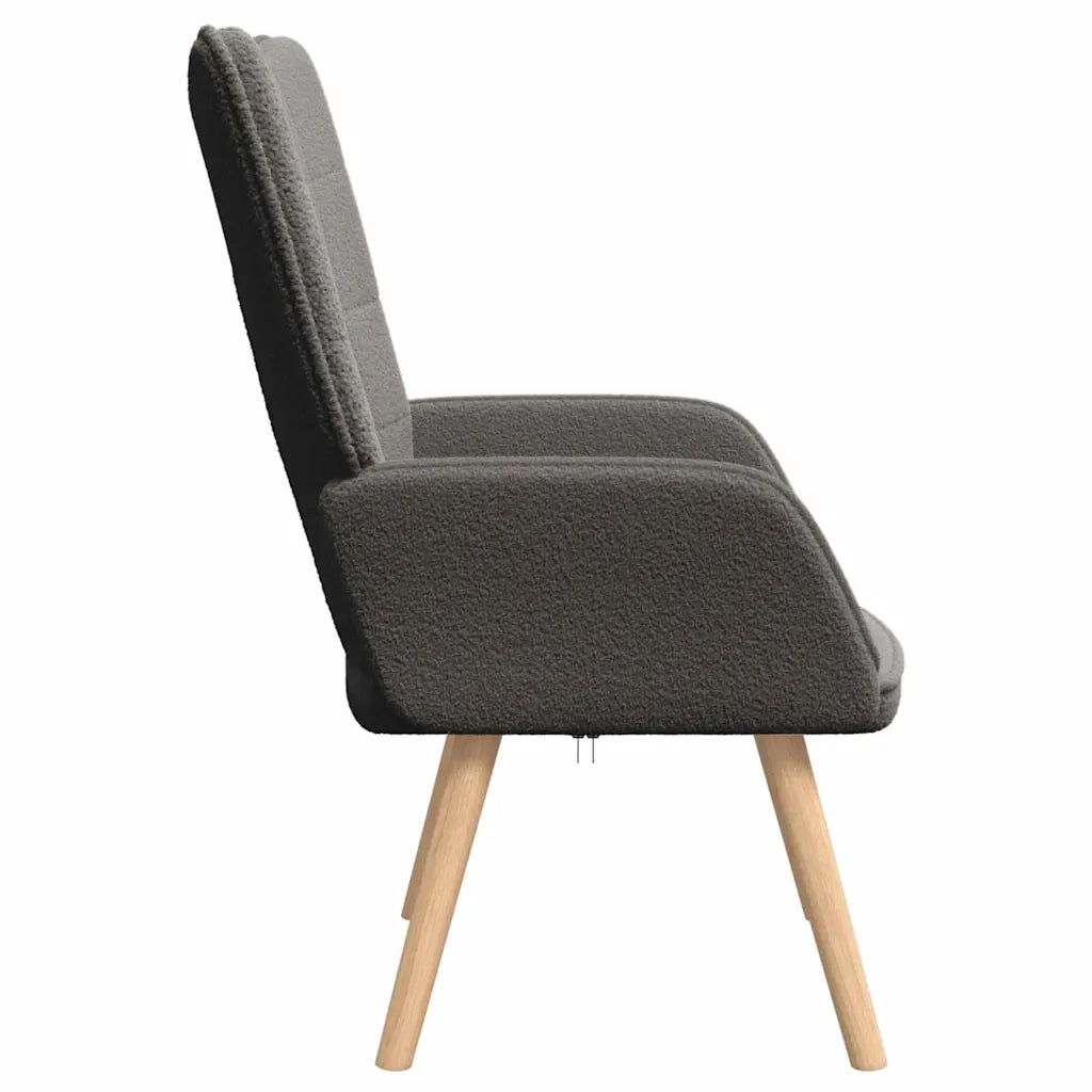 poltrona Grigio scuro 62 x 67 x 95,5 cm Tessuto Sherpa 42001780