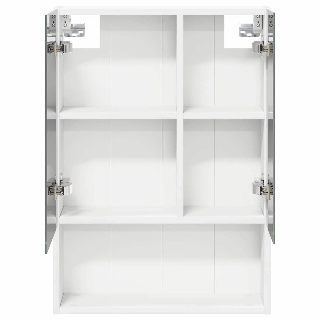 Mobiletto per specchio da bagno Bianco 50 x 14,5 x 70 cm