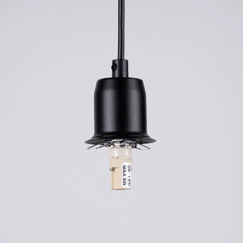 Lampada a sospensione sfera nera TITANO G9 8W Pure Lume