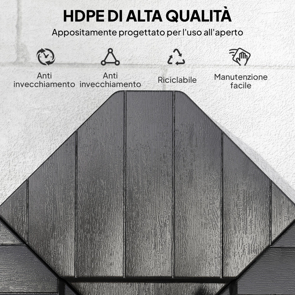 Base per Ombrellone a Braccio 4 Pezzi Riempibile con Acqua o Sabbia fino a 80 kg ¨C zephmum ¨C Nero