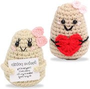 Set di 2 Mini Pluche di Patate Positiva - Creativo e Carino - Regali di Compleanno per Incentivazione