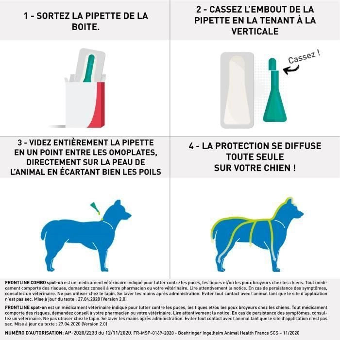 FRONTLINE Spot On dog 10-20kg - 4 pipette