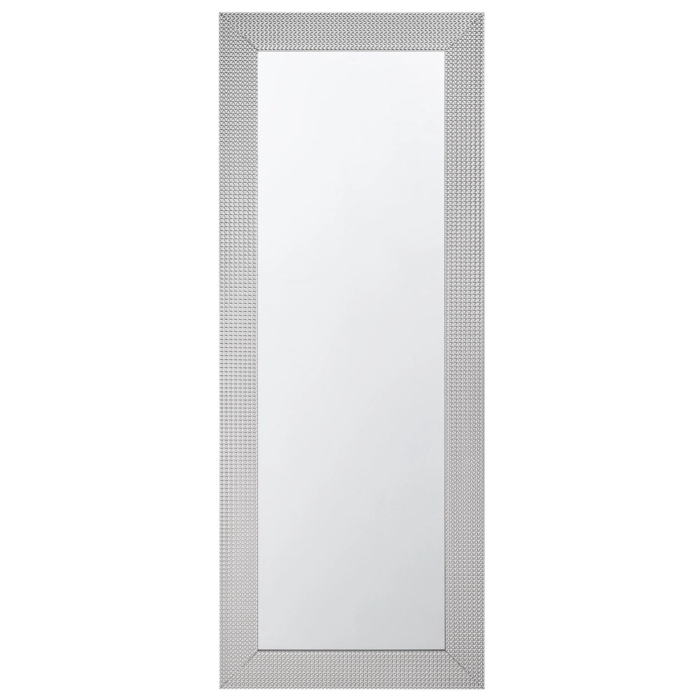 Specchio sospeso da parete argento 50 x 130 cm verticale soggiorno camera da letto comò finitura gesso