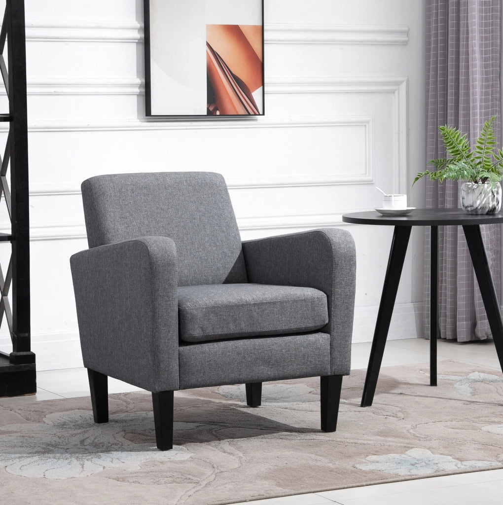 Poltrona 66x72x74 cm ergonomica con imbottitura in schiuma; poliestere grigio chiaro