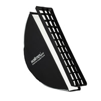 Softbox Essential Striplight 22 x 90 cm per luce morbida, sagomatore di luce girevole a 360°, con griglia, adattatore Bowens, diffusore e borsa, per fotografia di prodotti e persone