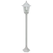 Lampioni da Giardino 6 pz-Lampada da giardino E27 110 cm in Alluminio Bianco