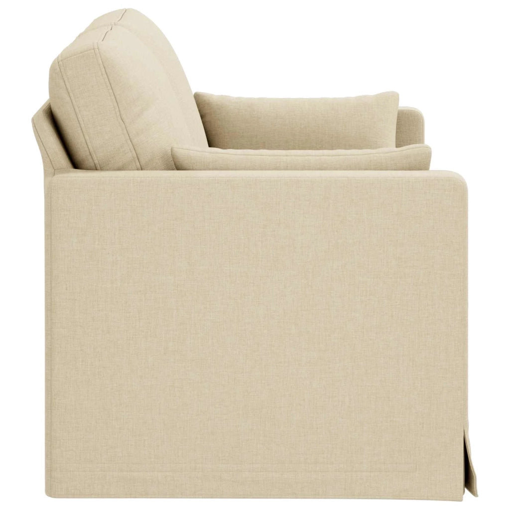 Divano Crema 139 x 78 x 80 cm Tessuto
