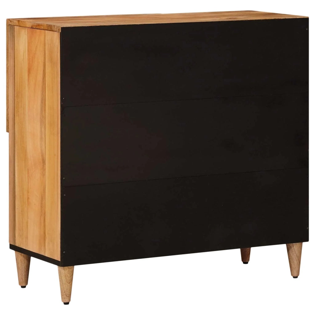 Credenza Naturale 80 x 33 x 75 cm Legno di mango massello 4018287