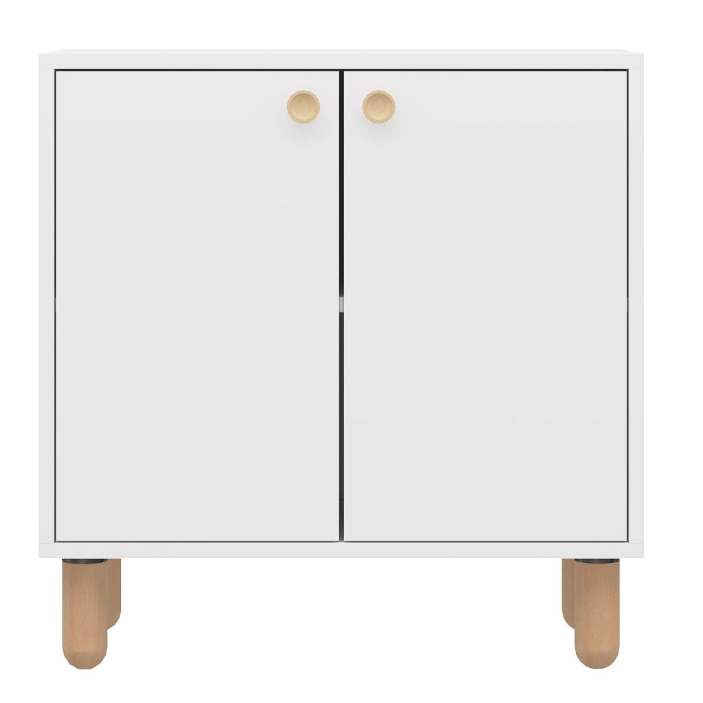 Credenza in legno "Lina" - 72 x 36 x 73 cm - Bianco