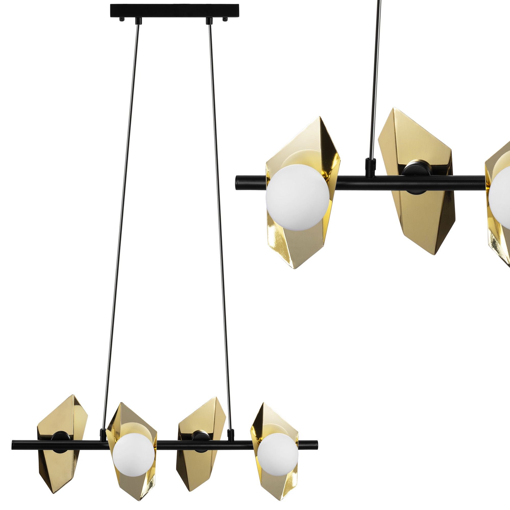Lampada Da Soffitto App1412-cp Black Gold