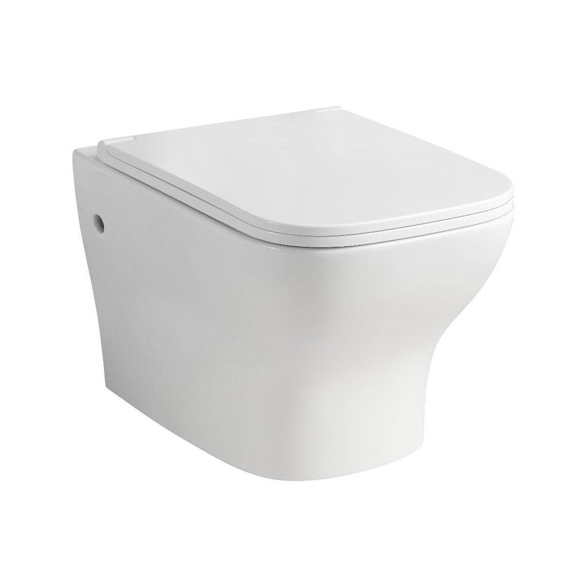 Sanitari sospesi SALVASPAZIO serie TULIPANO: vaso, bidet, copriwater soft-close - Bianco Lucido